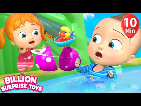 Little Babies Playtime | Inflatable water TOY - 3D Baby Nursery Rhyme & Kids Song