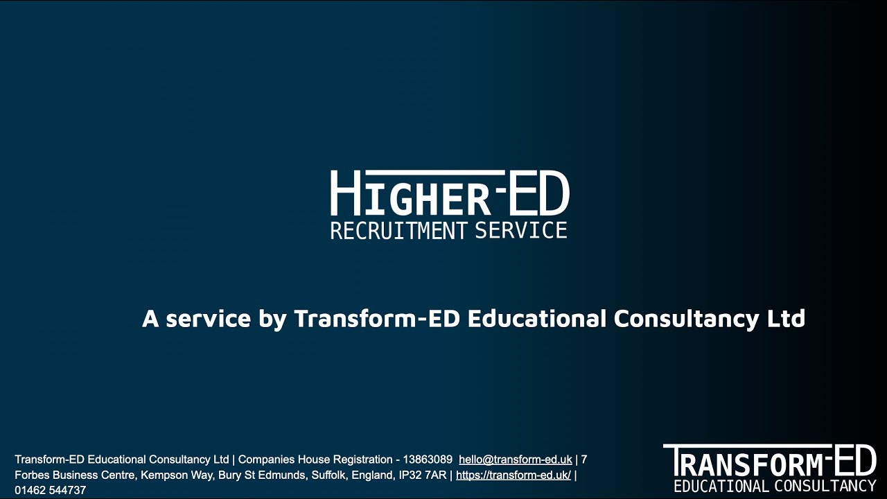 Transform ED  Higher Ed Recruitment Simplified