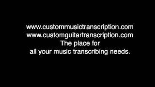 Dirty Rita | Olospo | Custom Music Transcription | Custom Guitar Transcription