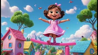 See Saw Margery Daw – Equilibrando-se em Balões | Canção Infantil | Rimas em Português |