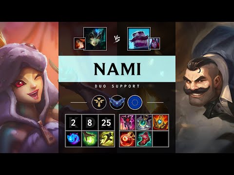 Nami Support vs Braum - EUW Diamond Patch 25.14