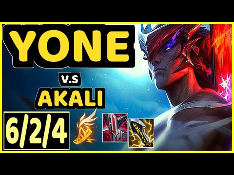 BACA (YONE) vs AKALI - 6/2/4 KDA MID GAMEPLAY - EUW Ranked MASTER
