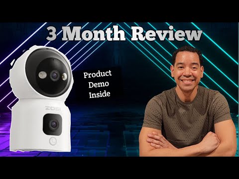ZOSI 2K Dual-Lens Indoor Camera - 360° Pan/Tilt, Motion Tracking & Two-Way Video