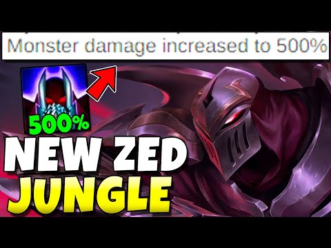 ZED JUNGLE NOW DOES 500% DAMAGE TO CAMPS?? This Is Insanely Broken. - League of Legends