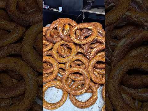 This Is How Türkiye's Iconic Simit Is Made! 🥯🇹🇷 #shorts