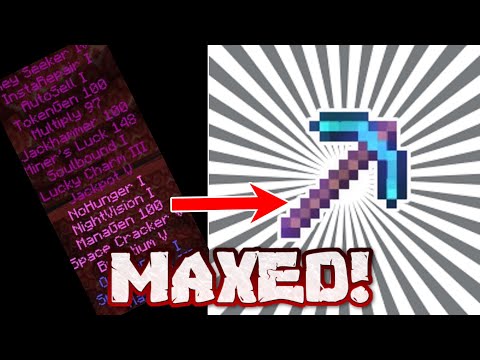GETTING A MAXED OUT PICKAXE! *CUSTOM ENCHANTS!* | QUANTUMPE | Minecraft OPPrison |