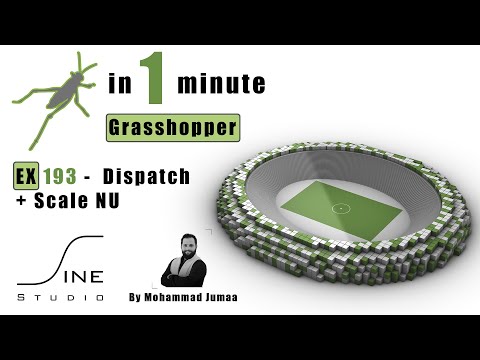 Grasshopper in 1 minute - EX 193 - Dispatch + Scale NU