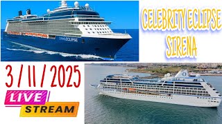 LIVE CELEBRITY ECLIPSE & SIRENA DEPARTURE