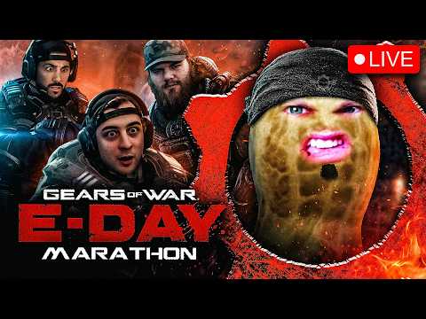 🔴LIVE | GEARS OF WAR: E-DAY | INSANE DIFFICULTY MARATHON | HUTCH X CLOAKZY X NICKMERCS | #BUNGULATE