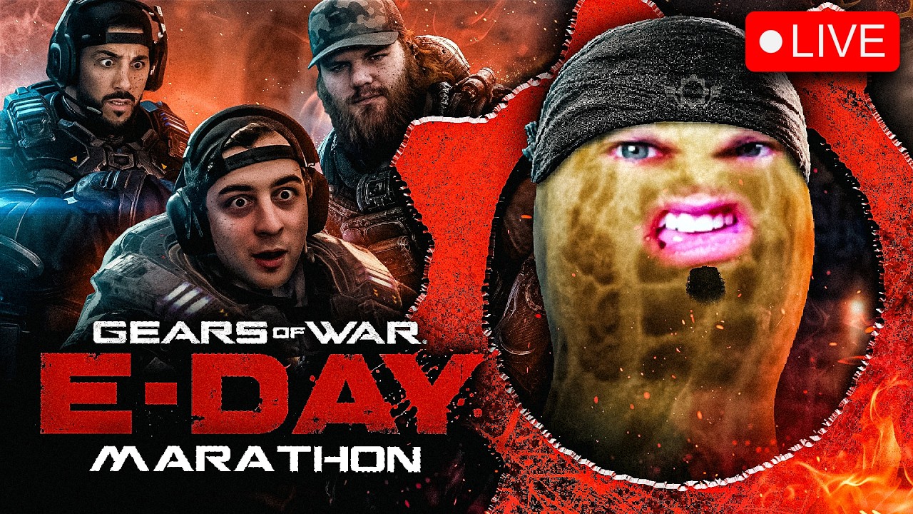 🔴LIVE | GEARS OF WAR: E-DAY | INSANE DIFFICULTY MARATHON | HUTCH X CLOAKZY X NICKMERCS | #BUNGULATE