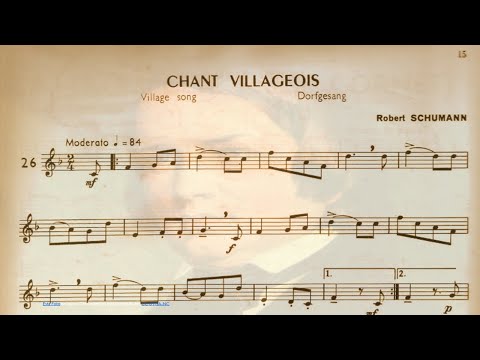 O Trompete Clássico Volume A (FÁCIL) - 26 Village Chant SCHUMANN