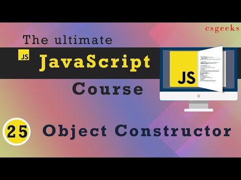 JavaScript Tutorial 25 Object Constructor
