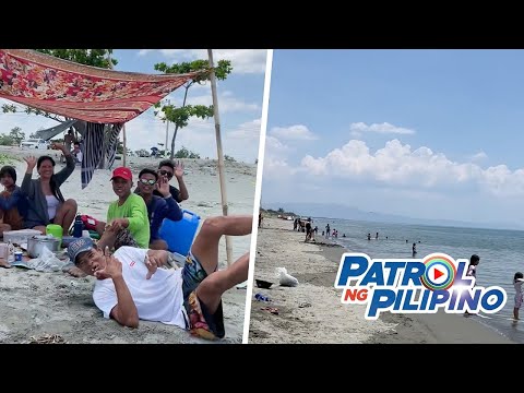 Mga taga-Dagupan nag-beach para maibsan ang matinding init Patrol ng Pilipino