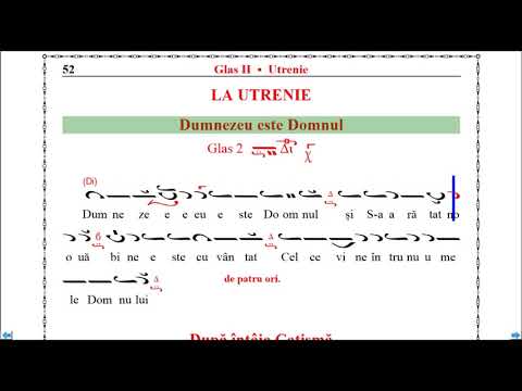 Dumnezeu este Domnul (Glasul 2), Anastasimatar V. Ojog - versiune instrumentală (Melodos) - clip 6