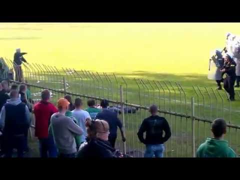 Postrzelony kibic na meczu Concordia Knurów-Ruch Radzionków 02.05.2015r