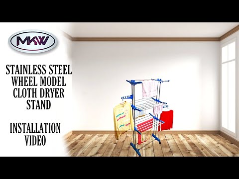 9 Rod Stainless Steel Cloth Dryer Stand