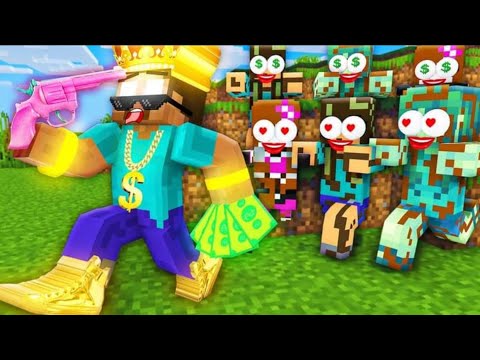 Monster school -rich good herobine love curse poor bad baby zombie challenge (mincraft animation)