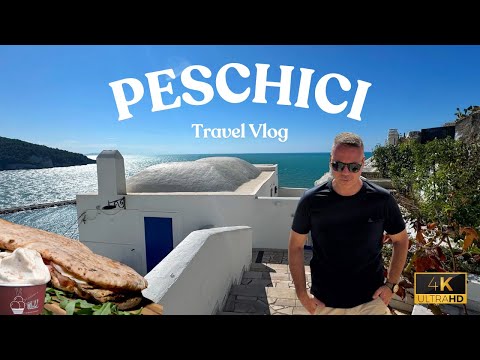 PESCHICI in 4K: Beach, Historic Center & Aperitivo on the Trabucco | Gagano Travel Vlog
