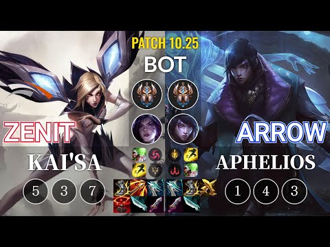 HLE Zenit Kai'Sa vs Arrow Aphelios Bot - KR Patch 10.25