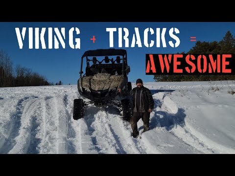 Yamaha Viking Track Install..Can go anywhere now!!!