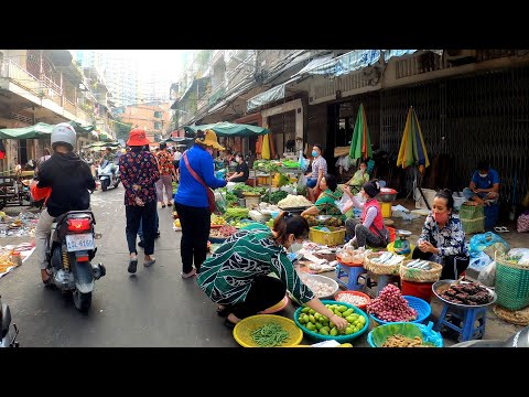 Orussey Market Phnom Penh Walking Tour | Cambodian Street Food