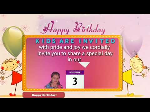 Gunjan Birthday Invitation