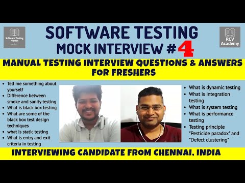Software Testing Interview Questions for Freshers Manual Testing Mock Interview