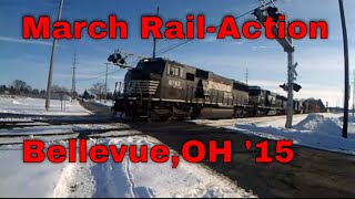 preview picture of video 'March Rail Action Bellevue,OH '15'