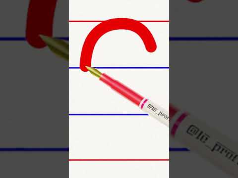 how to write capital letter c