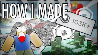 How I Made 100,000 ROBUX on FIRST COMMISSION EASILY! (Roblox Studio)