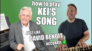 How To Play Kei's Song On The Piano Shawn Cheek Lesson Tutorial
