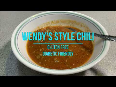 23-005 Wendy's Style Chili - Gluten Free, Diabetic Friendly