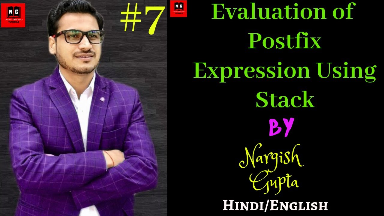 Evaluation of Postfix Expression Using Stack Data Structure | PART 1.7