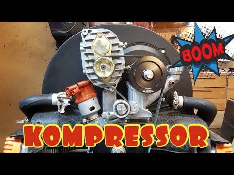 AMR 500 compressor. How far along am I with the engine? VW Buggy Beetle Bus 181. Type 1 engine.