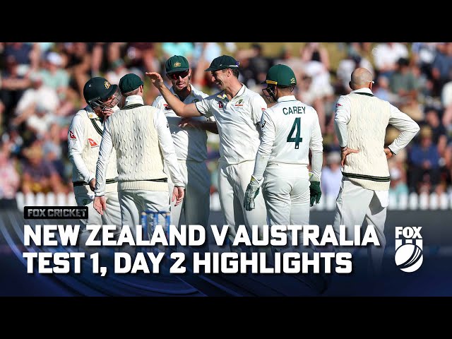 New Zealand v Australia – First Test, Day 2 Full Match Highlights I 01/03/24 I Fox Cricket