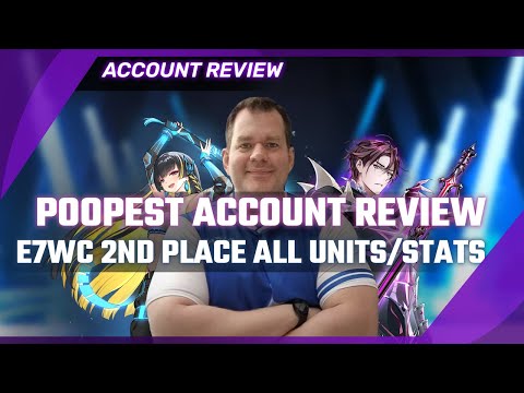 E7WC 2nd Place Account Review: Poopest | All Units/Stats Analyzed #epicseven