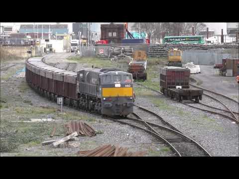 Irish Rail 071 Class Locos 080 & 088 on Tara Mines Duties @ North Wall 2/1/19