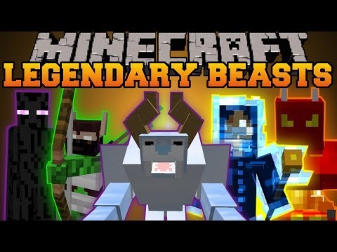 Minecraft : LEGENDARY BEASTS (EPIC BOSSES AND WEAPONS) Mod Showcase