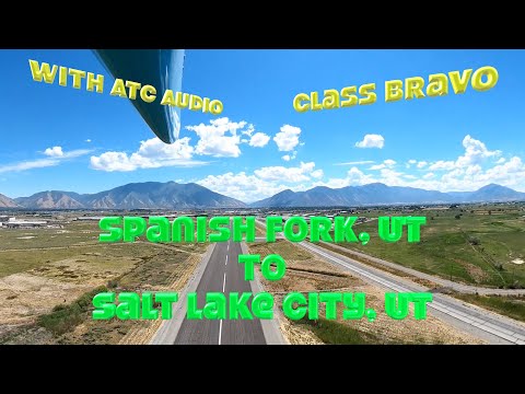 Cirrus SR22T | VFR Salt Lake City | Full Flight with 35 Visual Approach and ATC Audio