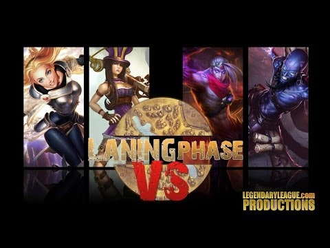 Laning Phase - Caitlyn with Lux Support vs Varus with Ryze Support