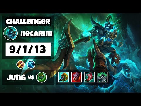 Hecarim vs Zac KOREAN Challenger JUNGLE (9/1/13) - v11.11
