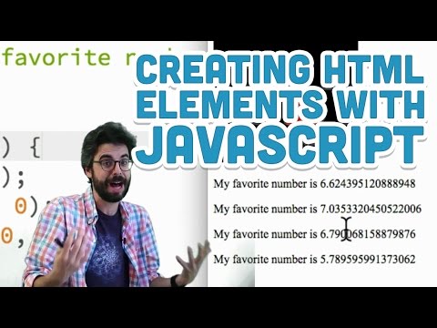 Html Dynamically Creating Html Elements Using Javascript