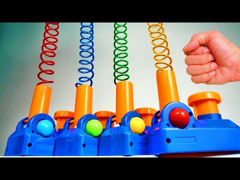 Iron Tube Marble Run Race ASMR # 1 ☆ How High is the Sky ☆ Creative Healing Sound Machine DIY Build