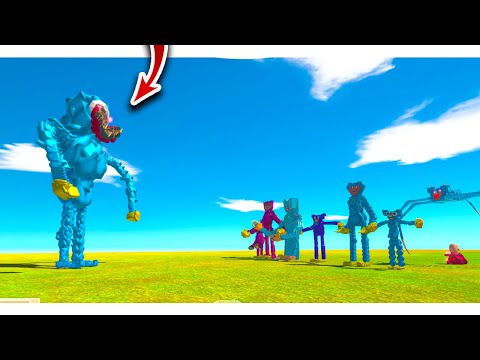 GIGANT HUGGY WUGGY -MEGA BATTLE. Poppy Playtime vs Animal Revolt Battle Simulator.
