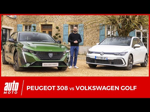 Nouvelle Peugeot 308 2021 vs Volkswagen Golf : premier duel