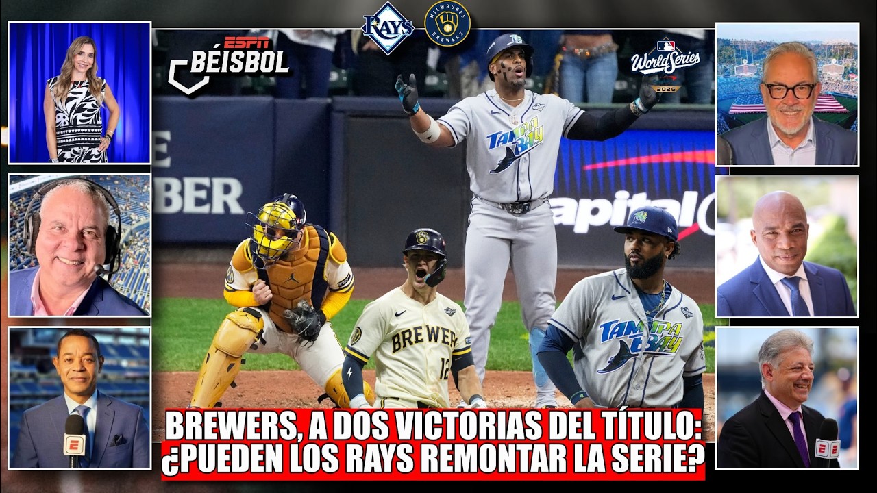 ¿VOLVERÁ LA SERIE MUNDIAL A MILWAUKEE? RAYS pueden reaccionar vs Brewers en TAMPA BAY | ESPN Beisbol