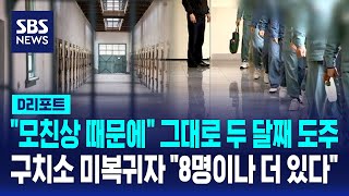 도주 두 달째 '오리무중'…\ 미복귀자 8명 더 있었다\ / SBS / #D리포트