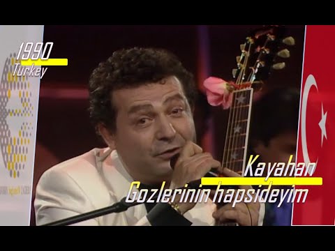 eurovision 1990 Turkey 🇹🇷 Kayahan - Gozlerinin hapsideyim ᴴᴰ
