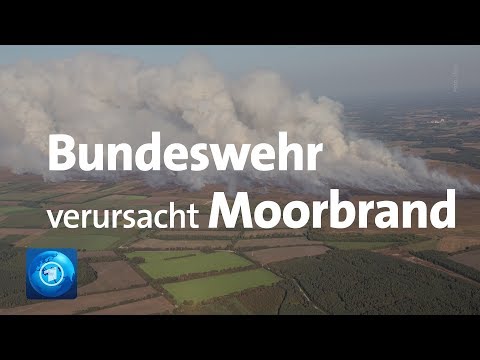 Bundeswehr verursacht Moorbrand im Emsland