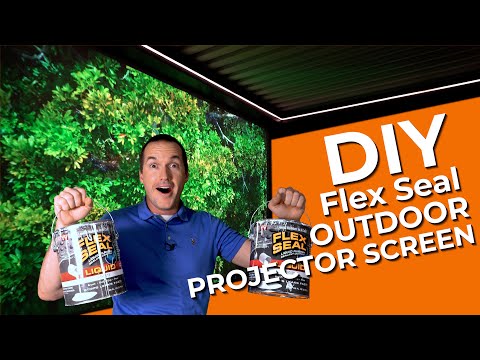 DIY Outdoor Projector Screen - Made of Flex Seal